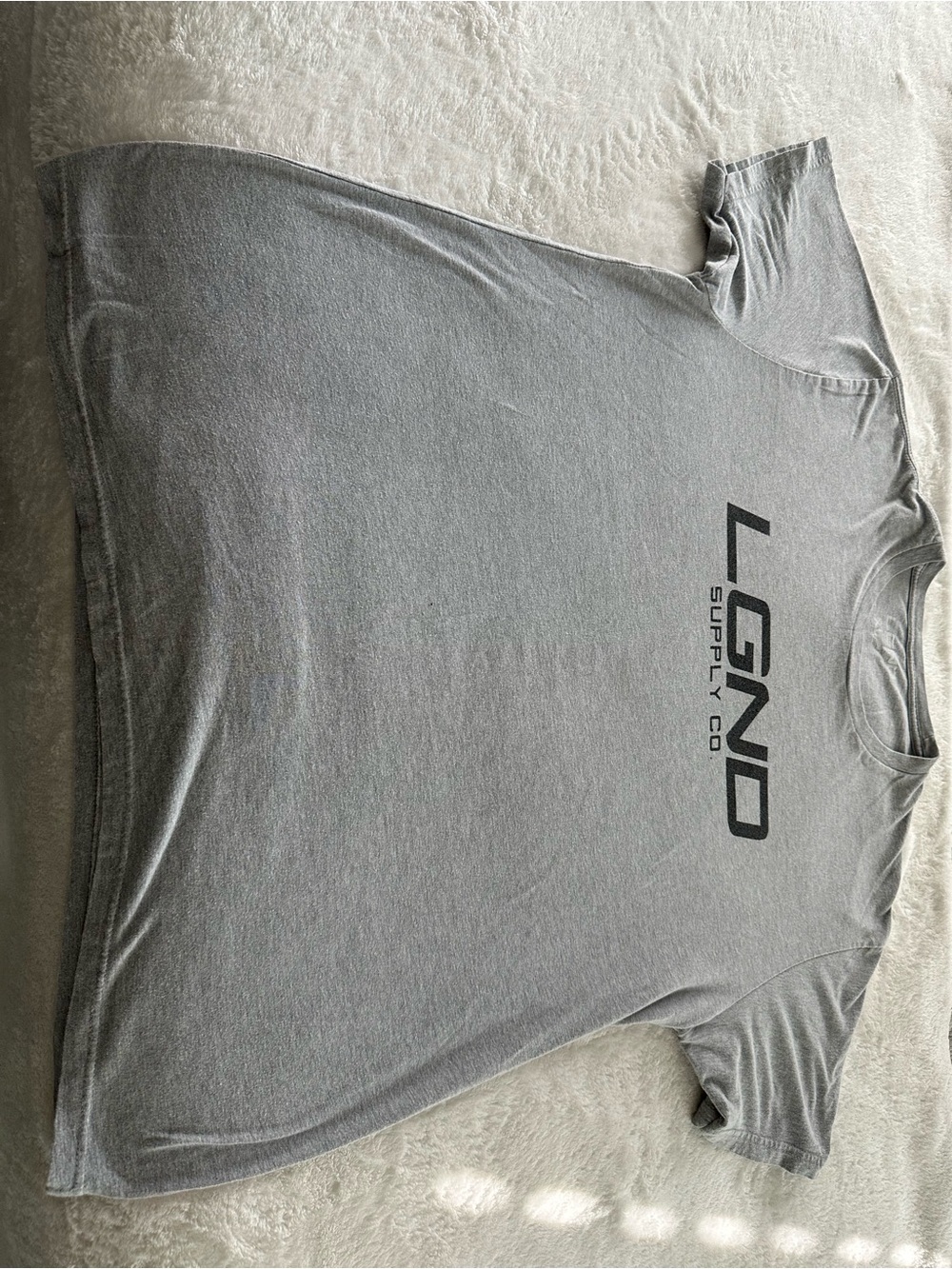 Men's Short Sleeve Gray Logo Tee